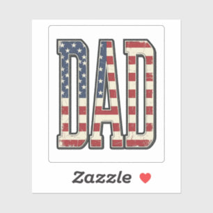 Vintage Patriotic Dad Flag Lettering Shirt Design_