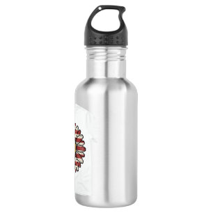 Vintage Patriotic Daisy Flower Vector Design_1 532 Ml Water Bottle
