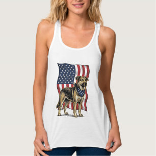 Vintage Patriotic Dog Flag Vector Shirt Design_1