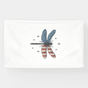 Vintage Patriotic Dragonfly Vector Shirt Design_1 Banner