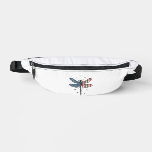 Vintage Patriotic Dragonfly Vector Shirt Design_1 Bum Bags