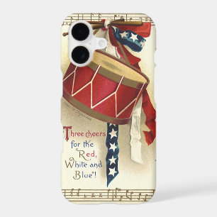 Vintage Patriotic, Drums with Musical Notes