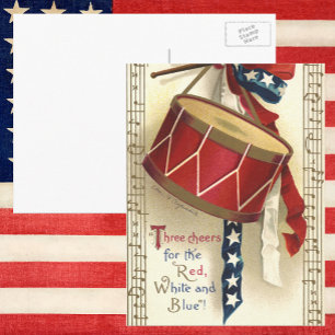 Vintage Patriotic, Drums with Musical Notes