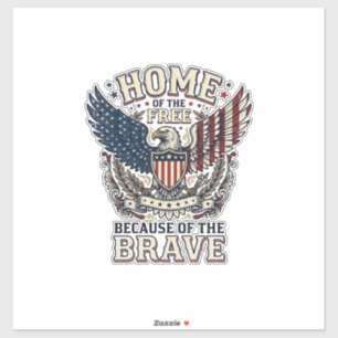 Vintage Patriotic Eagle Home of the Free Shirt_1