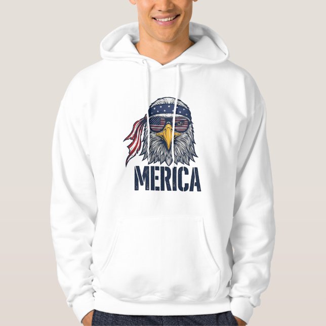 Vintage Patriotic Eagle Merica Shirt Design_1 (Front)