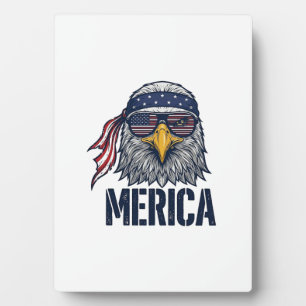 Vintage Patriotic Eagle Merica Shirt Design_1 Plaque