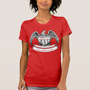 Vintage Patriotic Eagle Plaque Thunder_Cove T-Shirt