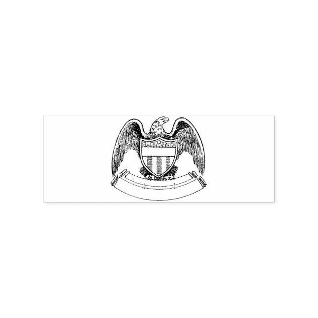 Vintage Patriotic Eagle PlaqueThunder_Cove Rubber Stamp (Imprint)