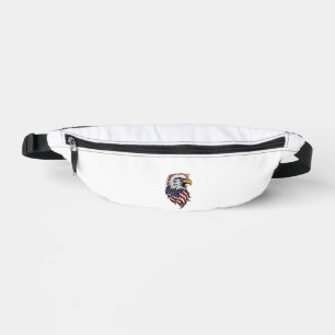 Vintage Patriotic Eagle Vector Shirt Design_1 Bum Bags