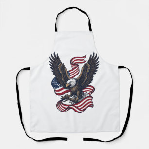 Vintage Patriotic Eagle Vector Shirt Design (2)_1 Apron