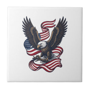 Vintage Patriotic Eagle Vector Shirt Design (2)_1 Tile