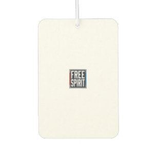 Vintage Patriotic Free Spirit Box Graphic Design_1 Car Air Freshener