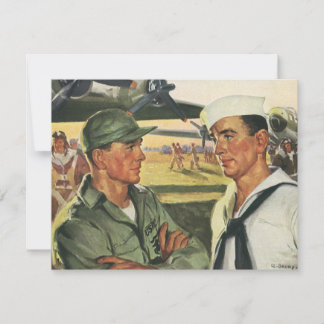 Vintage Patriotic Heroes, Military Men in Uniform