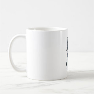 Vintage Patriotic Husky Puppy Vector Design_1 Coffee Mug