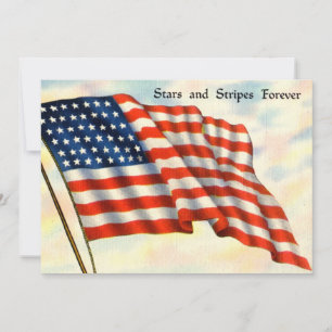Vintage Patriotic  Invitations