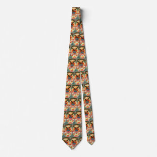 Vintage Patriotic July 4th Eagle and American Flag Tie