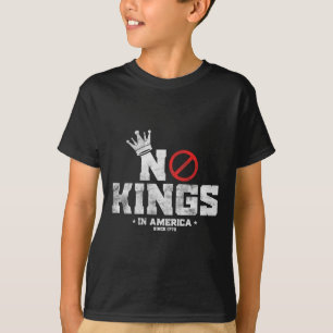 Vintage Patriotic No Kings In America Since 1776 M T-Shirt