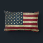 Vintage Patriotic Rustic Grunge USA American Flag Lumbar Cushion<br><div class="desc">Celebrate your love for the USA with our Vintage Patriotic Rustic Grunge American Flag Throw Pillow. This stylish pillow features a beautifully distressed American flag design, perfect for adding a touch of rustic charm to your home decor. Made from high-quality materials, this pillow provides both comfort and durability, making it...</div>