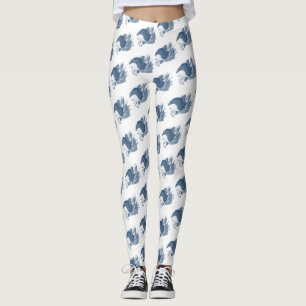 Vintage Patriotic Screaming Eagle USA Flag Arrows Leggings