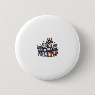 Vintage Patriotic Sunflower Love Shirt Design_1 6 Cm Round Badge