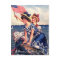 Vintage Patriotic Swimmers Postcard