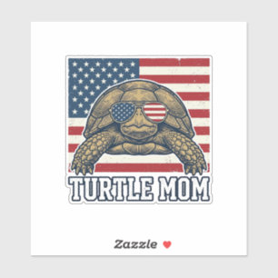 Vintage Patriotic Turtle Mum Shirt Design_1