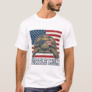 Vintage Patriotic Turtle Mum Shirt Design_1