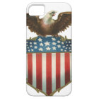 Vintage Patriotism, Proud Eagle over American Flag