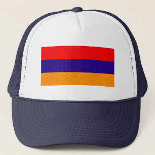 Vintage Pattern Armenian Flag Trucker Hat