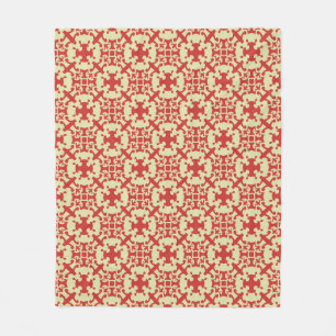 Vintage pattern art designabstract, antique, arabe fleece blanket
