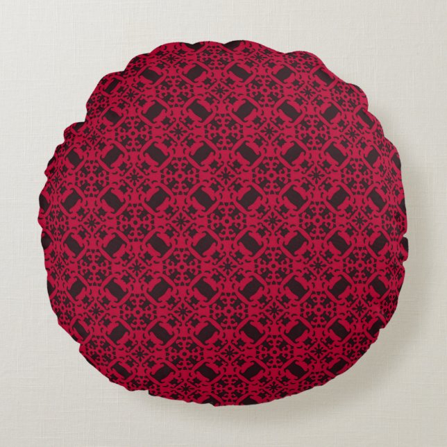 Vintage pattern art designabstract, antique, arabe round cushion (Front)