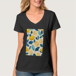 Vintage Pattern Art Lemon Fruit 6 T-Shirt