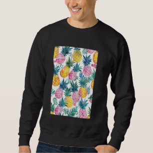 Vintage Pattern Art Pineapple Fruit Sweatshirt