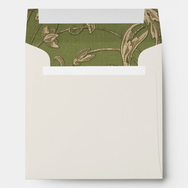 Vintage Pattern Custom Wedding Envelopes (Back (Bottom))