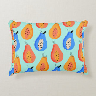 vintage pattern. Cute citrus summer fruit. illustr Decorative Cushion