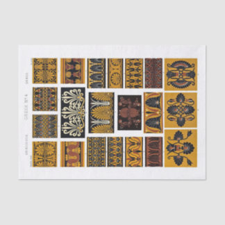 Vintage pattern for decoupage tissue paper