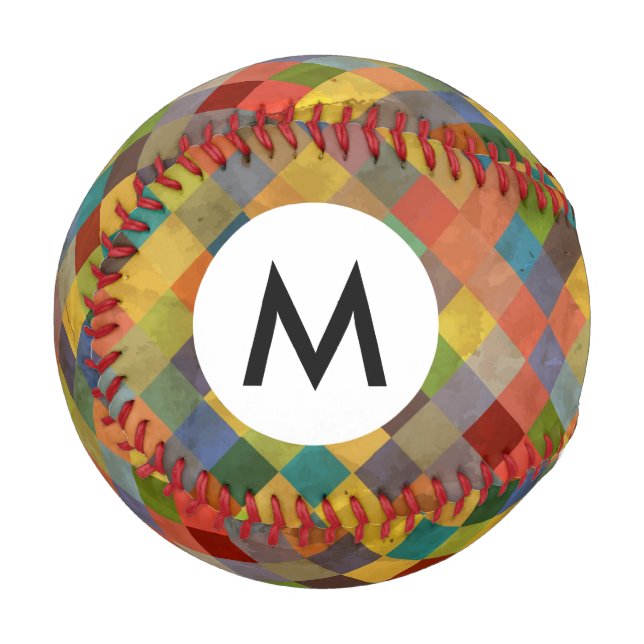 Vintage pattern. Geometric. Baseball (Front Left)