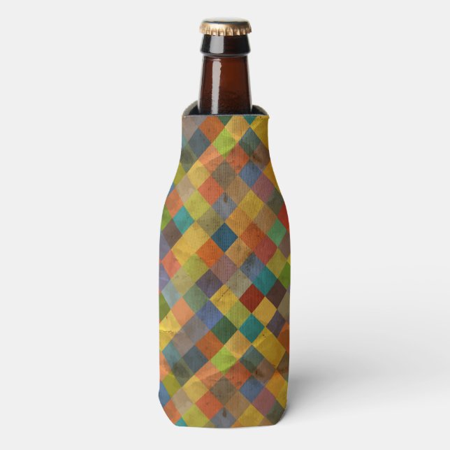 Vintage pattern. Geometric. Bottle Cooler (Bottle Front)
