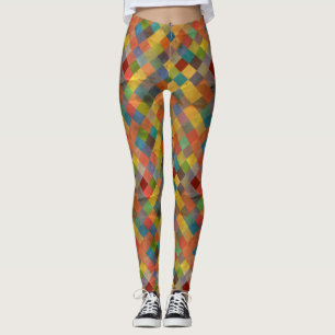Vintage pattern. Geometric. Leggings