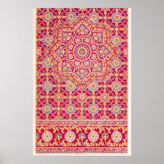 Vintage Pattern Illustration Poster (Front)