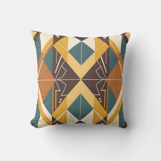 vintage pattern library cushion (Front)