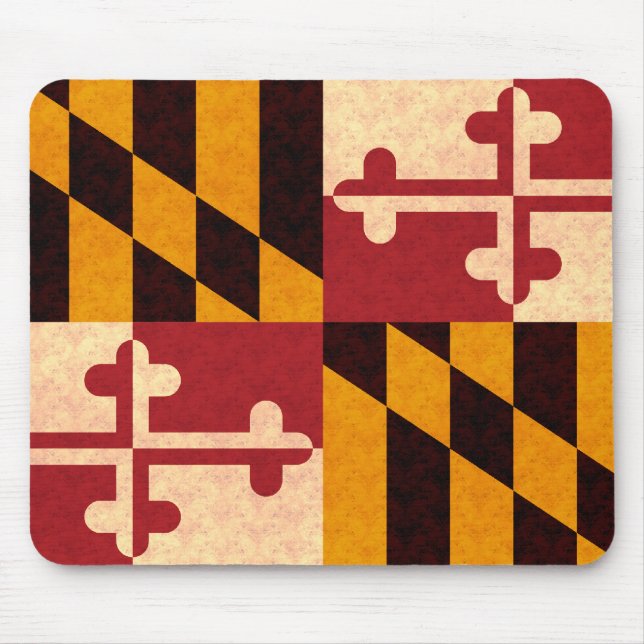 Vintage Pattern Marylander Flag Mouse Pad (Front)
