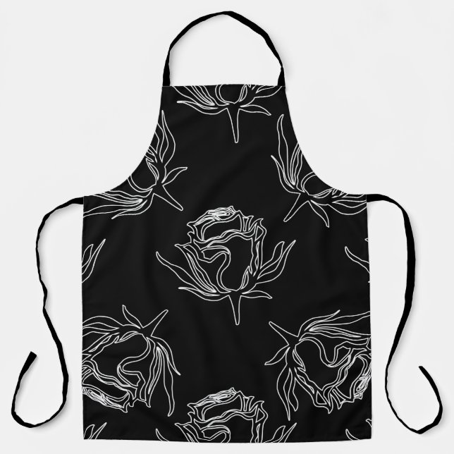 Vintage pattern of roses. Seamless pattern. abstra Apron (Front)
