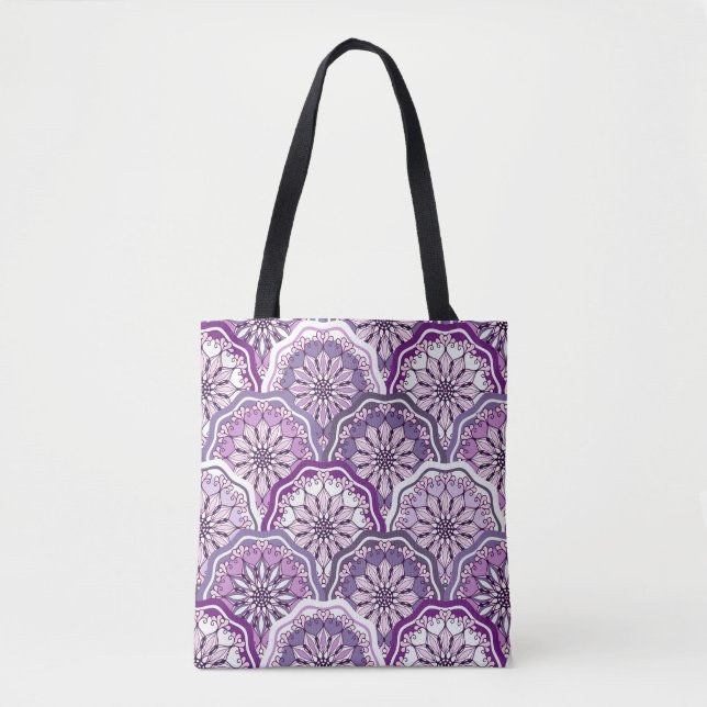 Vintage Pattern Tote Bag (Front)