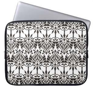 vintage pattern with floral and geometrical orname laptop sleeve