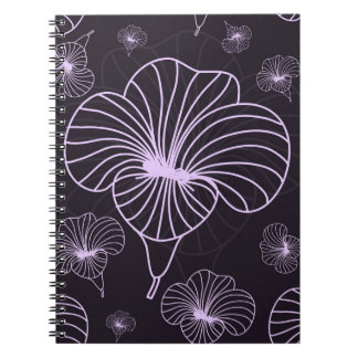 Vintage pattern with floral theme. Background with Notebook