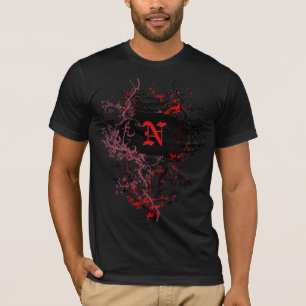 Vintage Pattern with Monogram Letter N T-Shirt