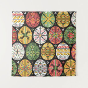 vintage pattern with pysanky. Easter eggs pattern. Tapestry