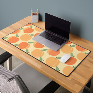 Vintage Pattern with Stylized Peaches Desk Mat