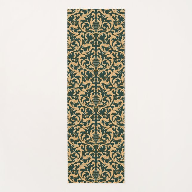 Vintage pattern yoga mat (Front)